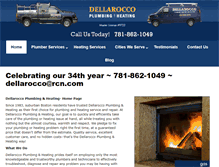 Tablet Screenshot of dellaroccoplumbingandheating.com